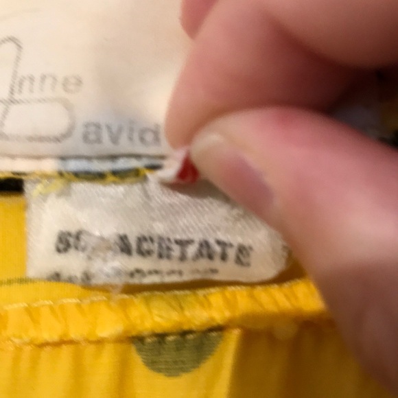 (2 for $40) Vintage yellow polka dot dress - Picture 10 of 15